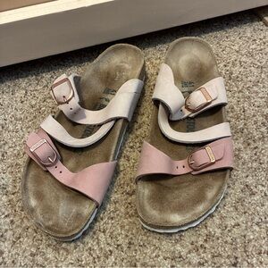 Birkenstock Women EU 41 US 10 Salina Rose Old Rose Nubuck Sandals